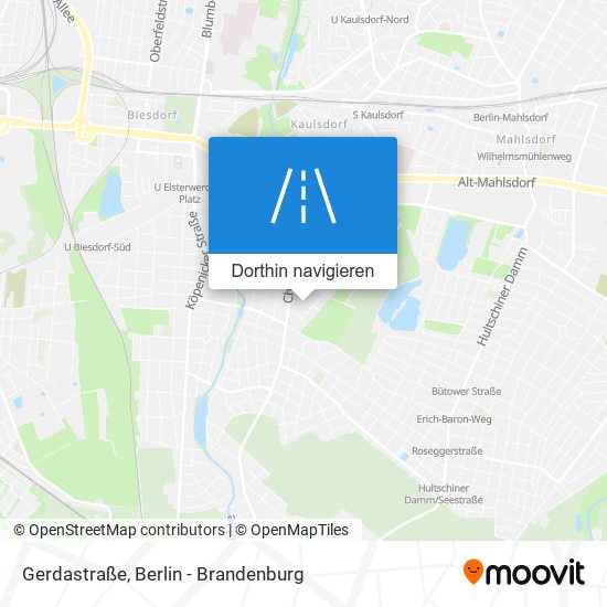 Gerdastraße Karte