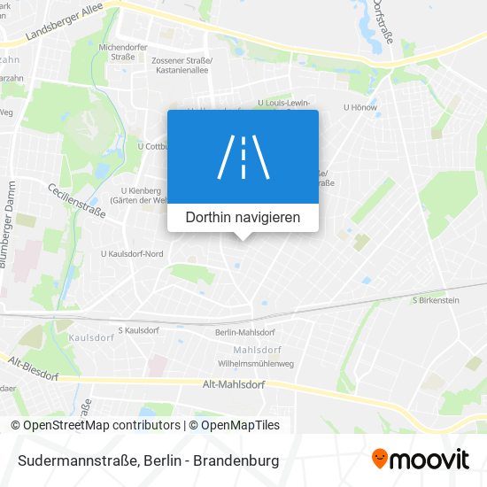 Sudermannstraße Karte