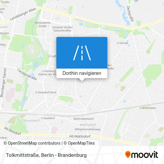 Tolkmittstraße Karte