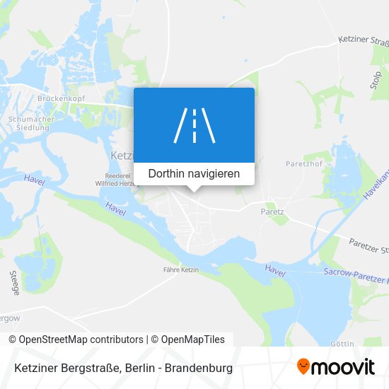 Ketziner Bergstraße Karte