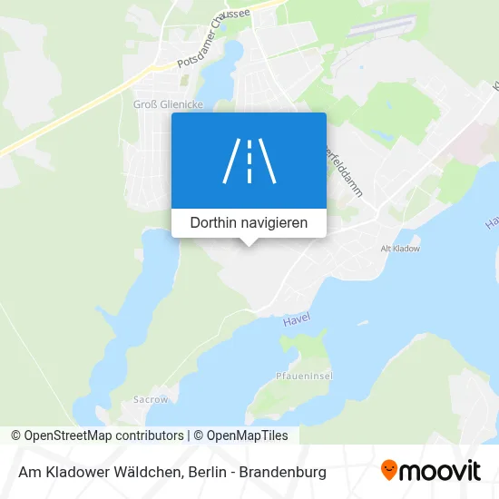 Am Kladower Wäldchen Karte