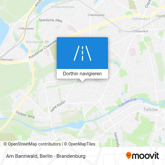 Am Bannwald Karte
