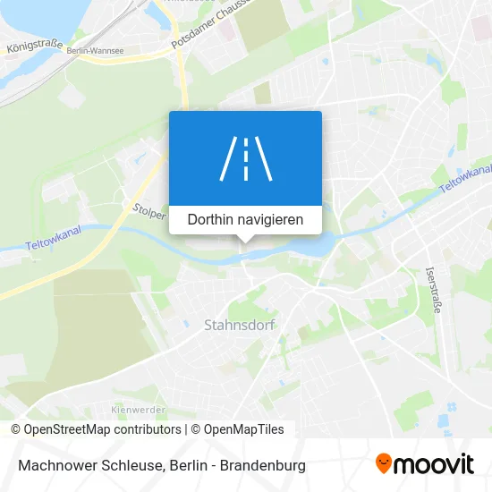 Machnower Schleuse Karte