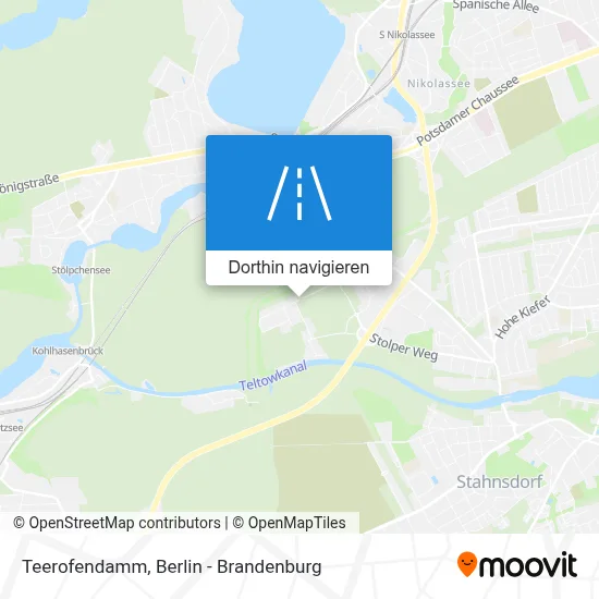 Teerofendamm Karte