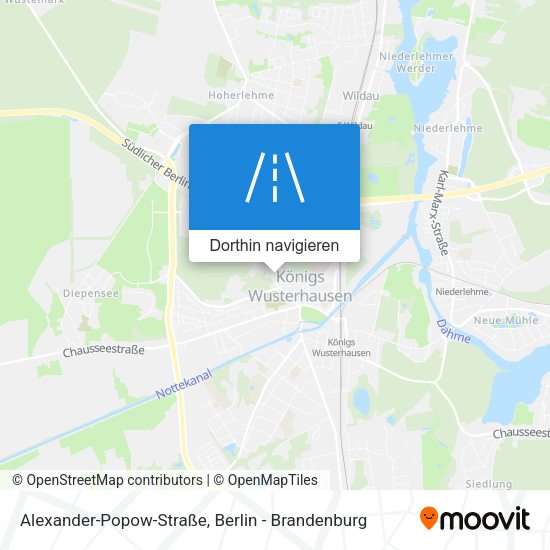 Alexander-Popow-Straße Karte
