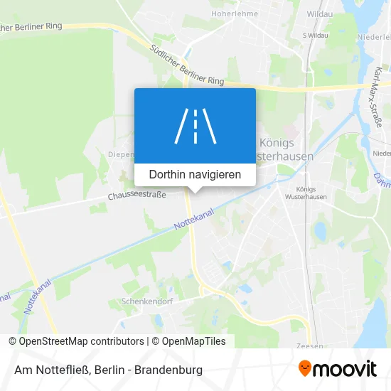 Am Nottefließ Karte