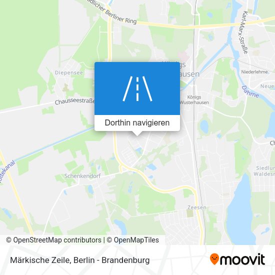 Märkische Zeile Karte