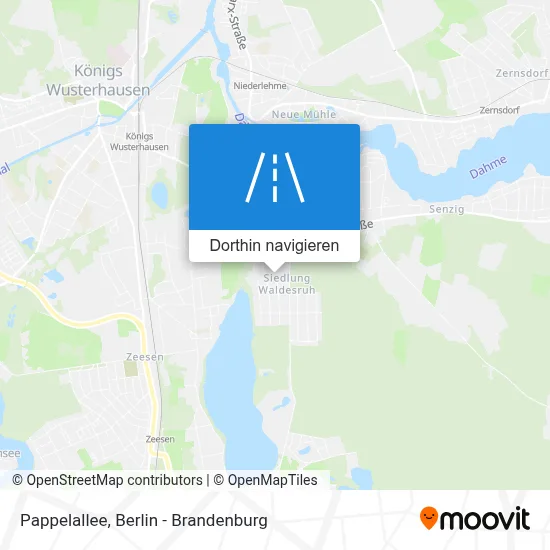 Pappelallee Karte