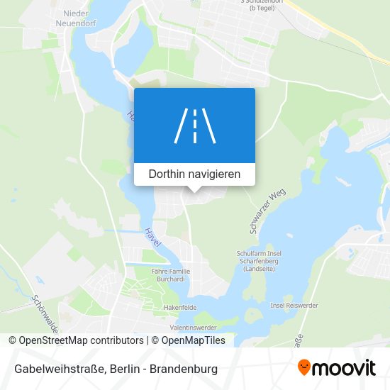 Gabelweihstraße Karte