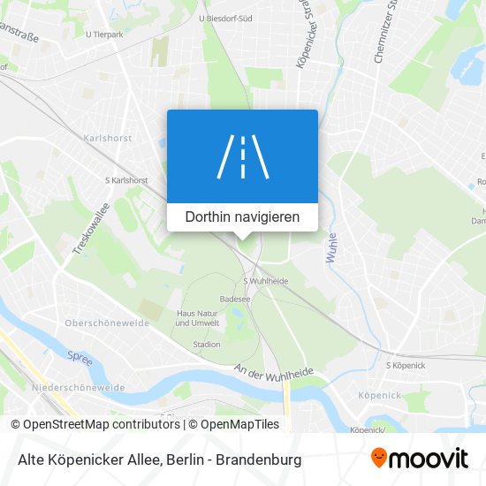 Alte Köpenicker Allee Karte