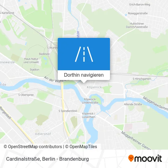 Cardinalstraße Karte