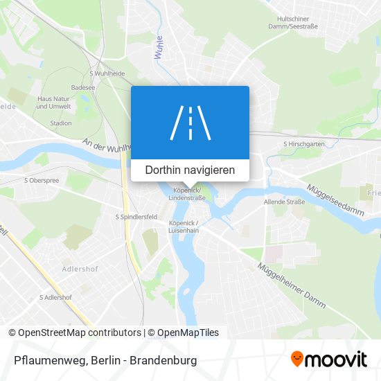 Pflaumenweg Karte