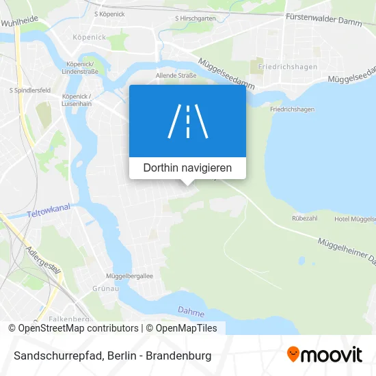 Sandschurrepfad Karte