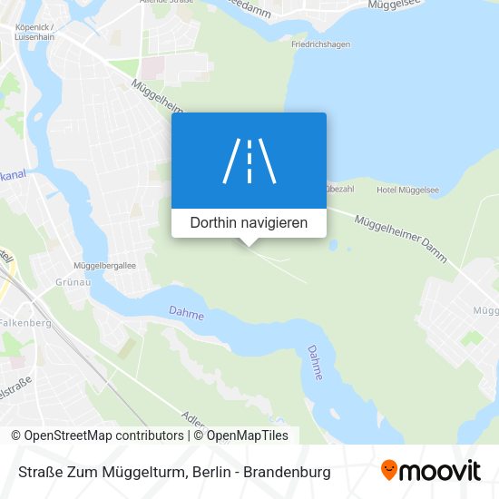 Straße Zum Müggelturm Karte