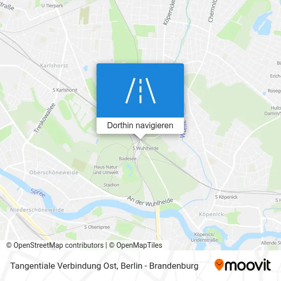 Tangentiale Verbindung Ost Karte