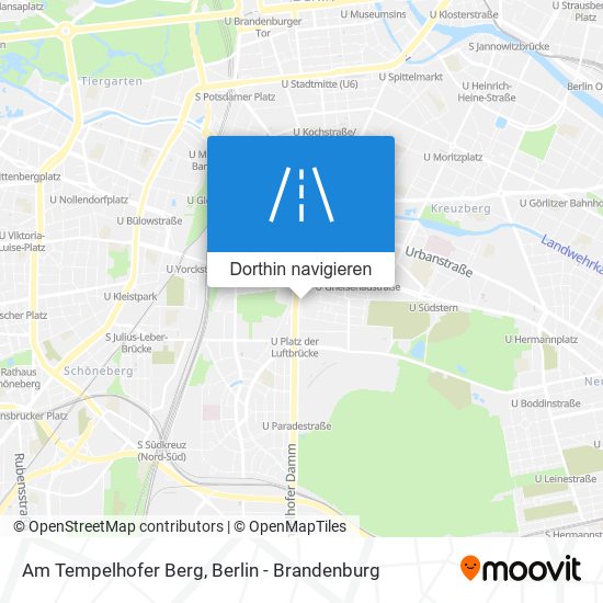 Am Tempelhofer Berg Karte