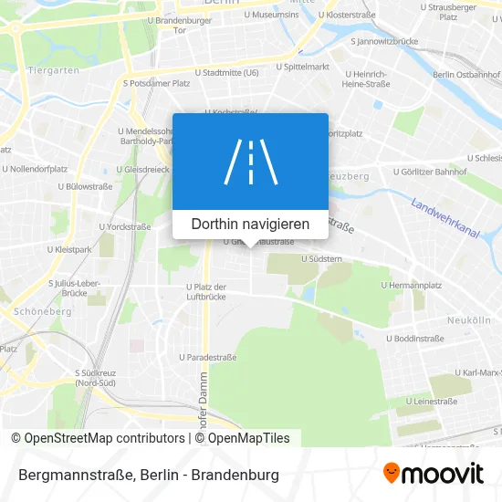 Bergmannstraße Karte