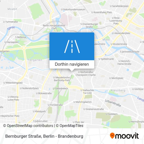 Bernburger Straße Karte