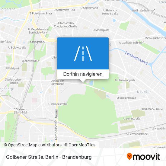 Golßener Straße Karte