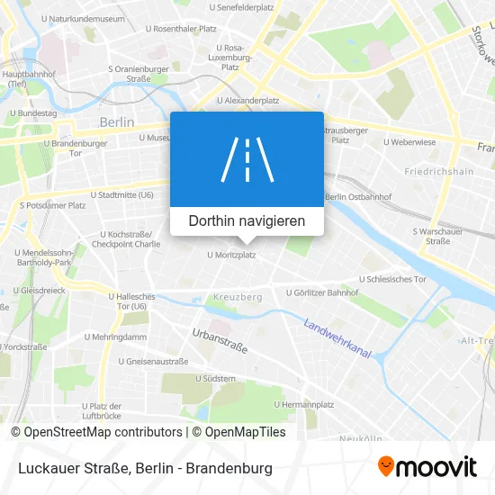 Luckauer Straße Karte