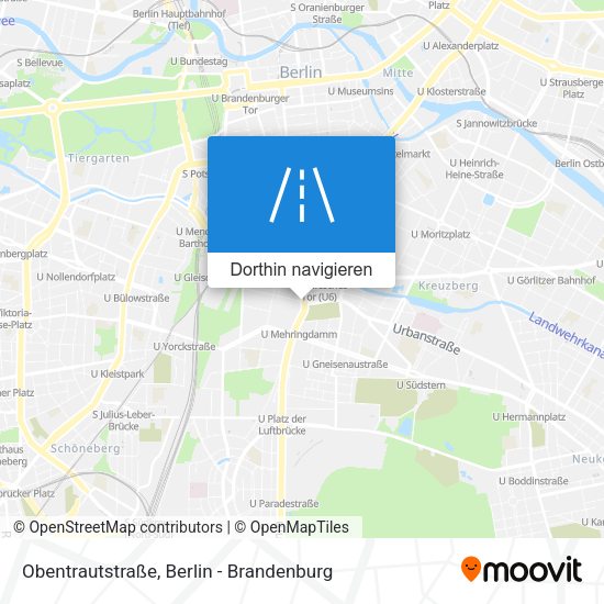 Obentrautstraße Karte
