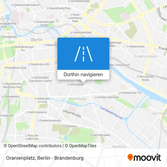 Oranienplatz Karte