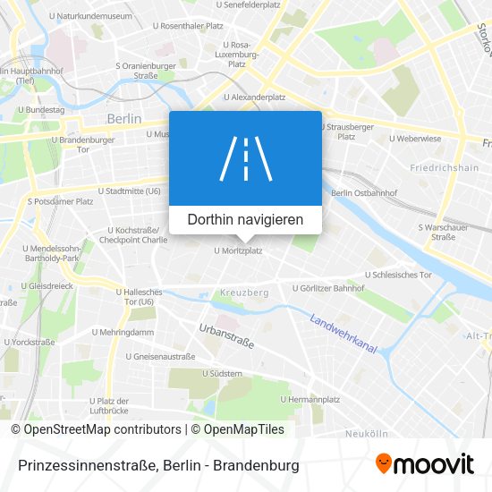 Prinzessinnenstraße Karte