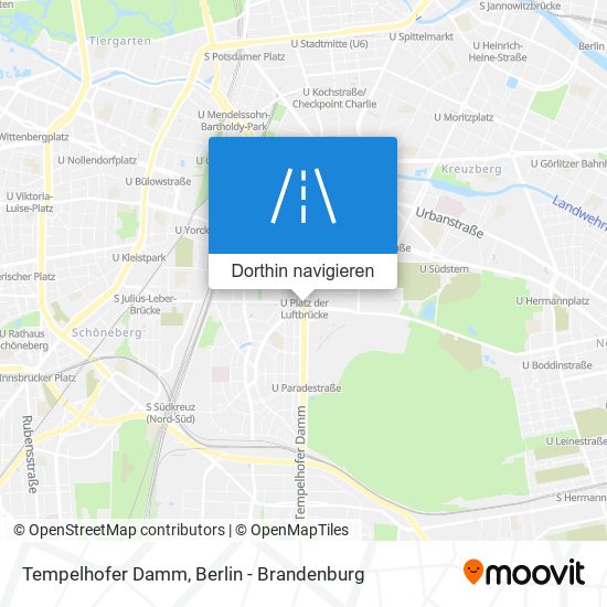 Tempelhofer Damm Karte