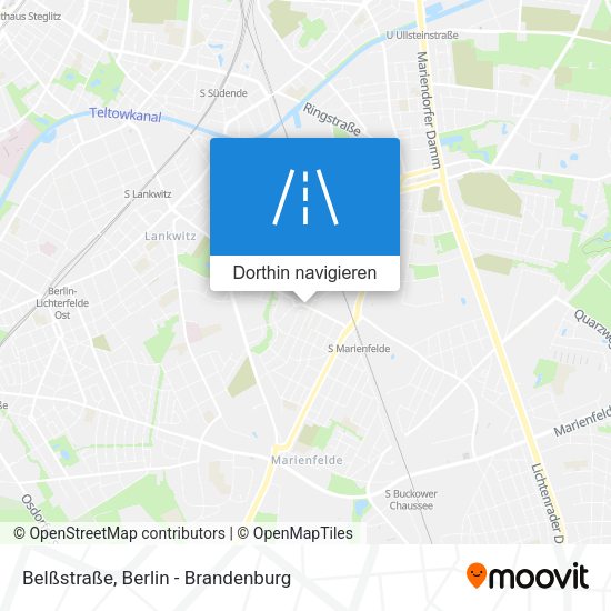 Belßstraße Karte