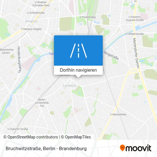 Bruchwitzstraße Karte