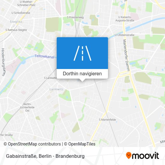 Gabainstraße Karte