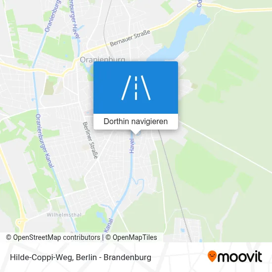 Hilde-Coppi-Weg Karte