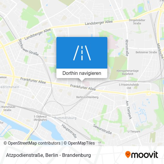 Atzpodienstraße Karte