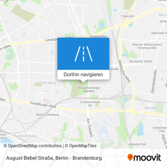August-Bebel-Straße Karte