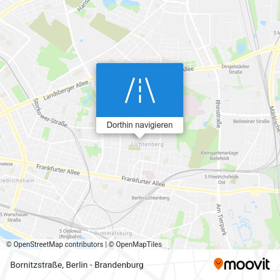Bornitzstraße Karte