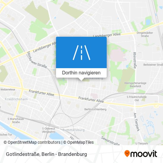 Gotlindestraße Karte