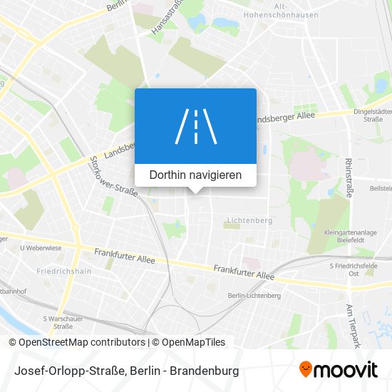 Josef-Orlopp-Straße Karte
