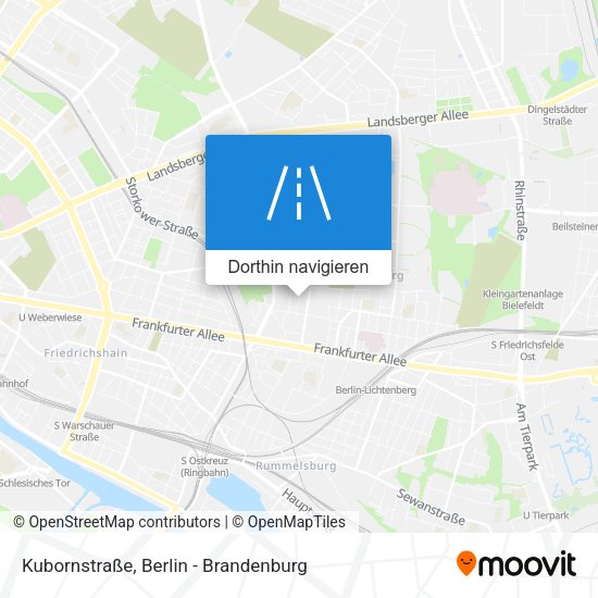Kubornstraße Karte