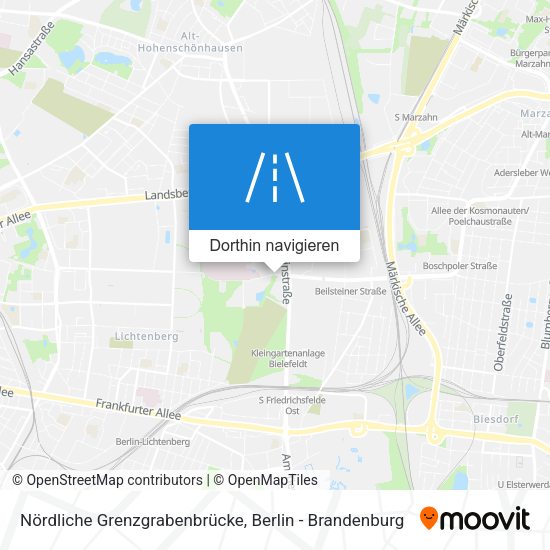 Nördliche Grenzgrabenbrücke Karte