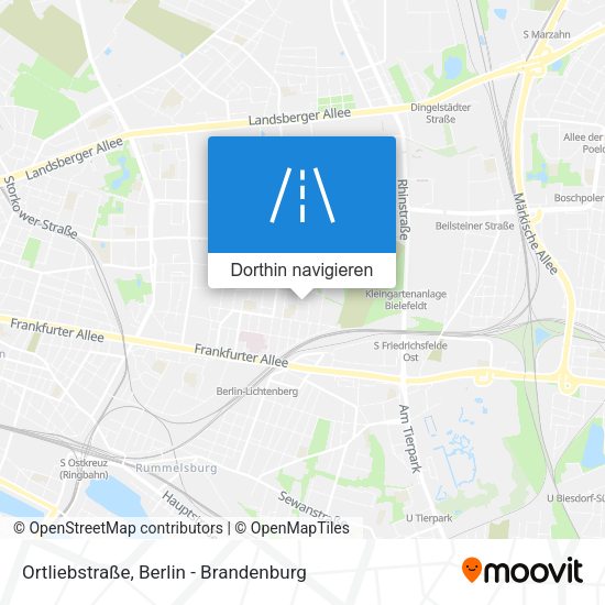 Ortliebstraße Karte