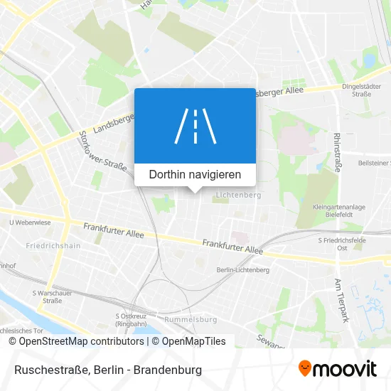 Ruschestraße Karte
