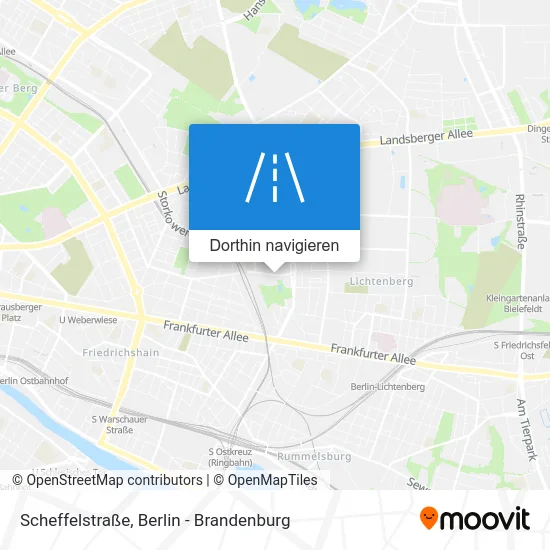 Scheffelstraße Karte