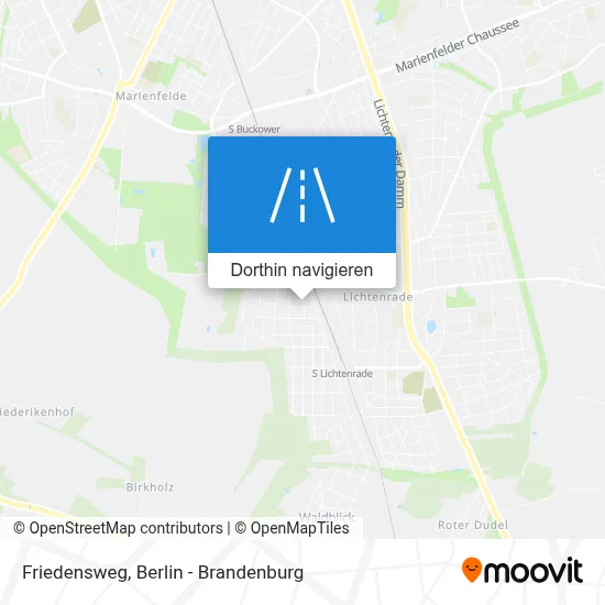 Friedensweg Karte
