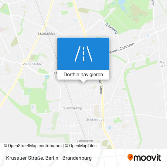 Krusauer Straße Karte
