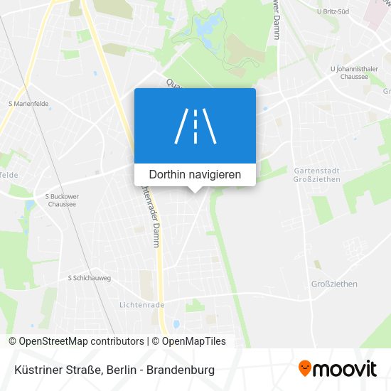 Küstriner Straße Karte