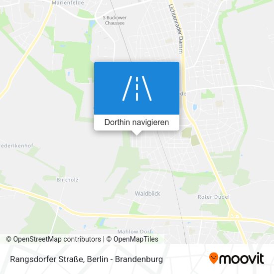 Rangsdorfer Straße Karte