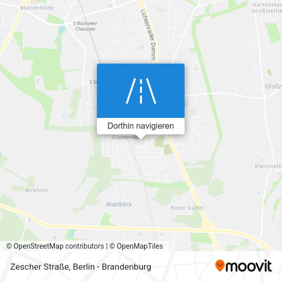 Zescher Straße Karte