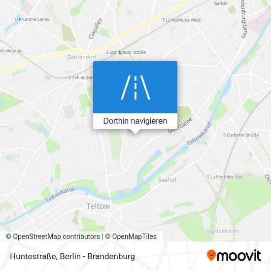 Huntestraße Karte