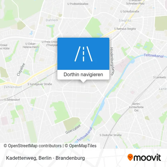 Kadettenweg Karte