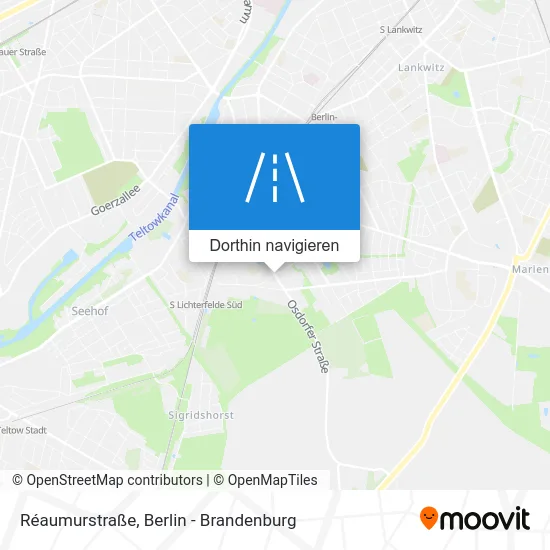 Réaumurstraße Karte